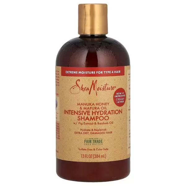 1-Shea-Moisture-Manuka-Honey-and-Mafura-Oil-Intensive-Hydration-Shampoo-384ml.webp Shea Moisture Manuka Honey and Mafura Oil Intensive Hydration Shampoo 384ml - Imagen 1